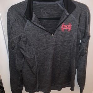 OSU J America athletic half zip